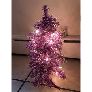 21” Tabletop Pink Christmas Tree